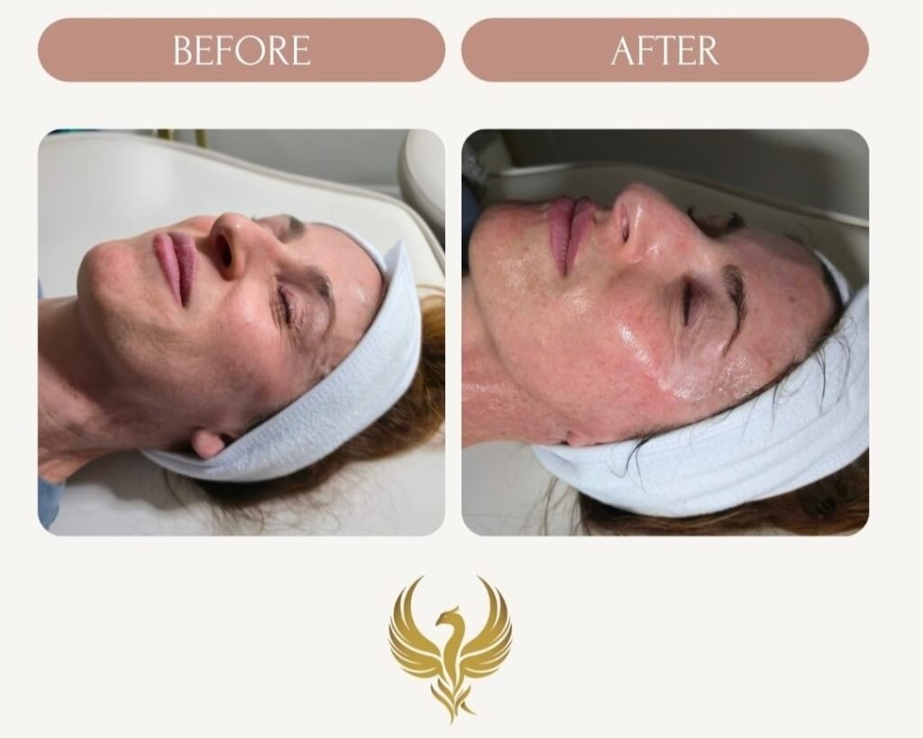 Immediate Results After 2nd PRX + Microneedling Session